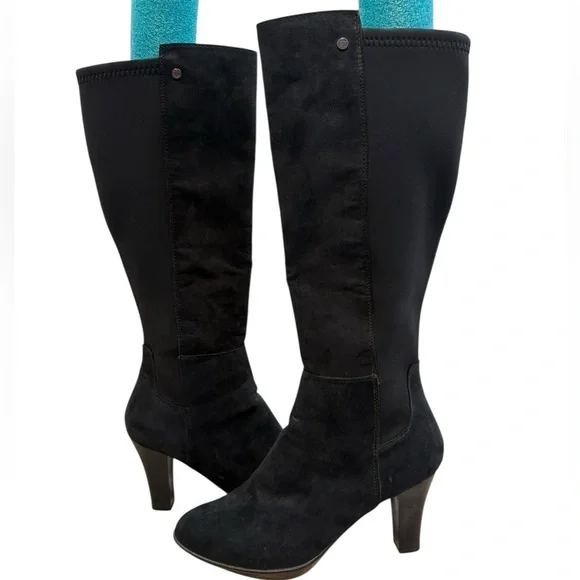 Dana Buchman Women’s Black Cone Heel Knee High Boots | Size 8.5M - Picture 3 of 16